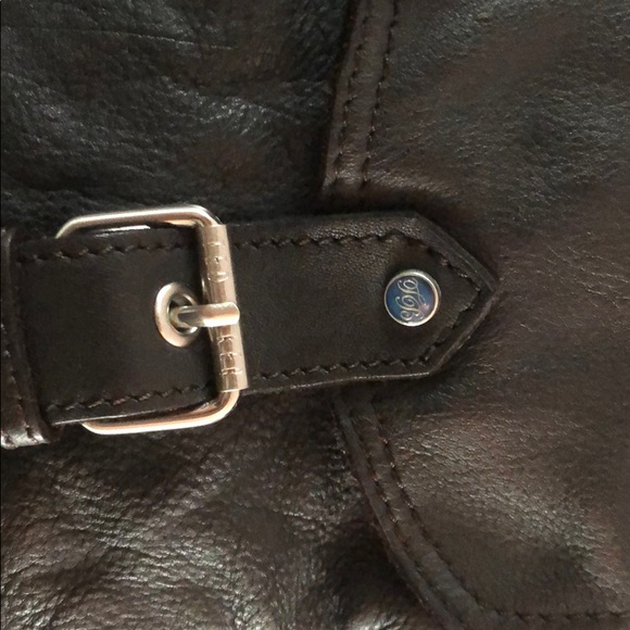 AUTH. TED BAKER LONDON BAG, DARK BROWN - Picture 2 of 4